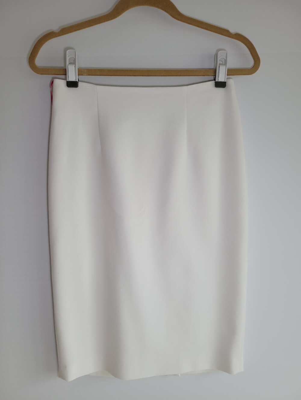 Catherine Malandrino White Cream Pencil Skirt - Sleek Tailored Silhouette